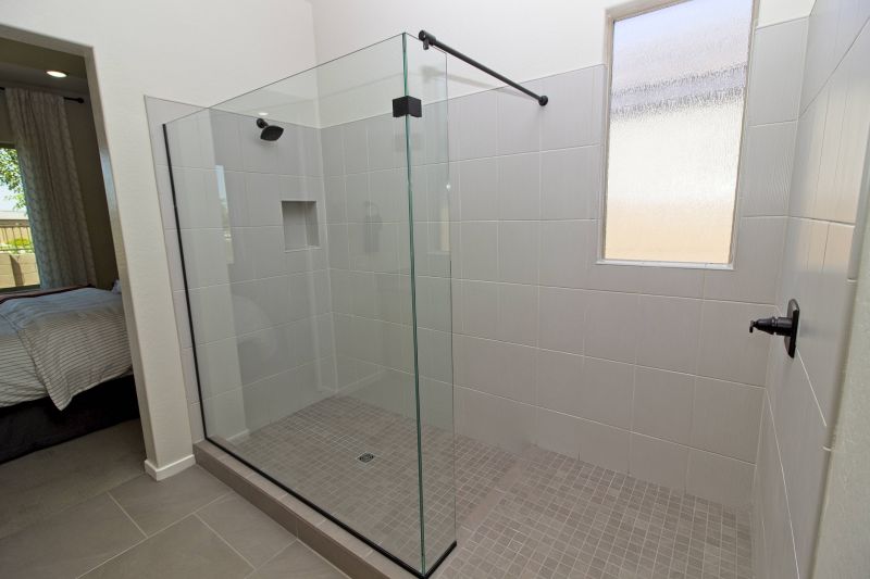 Minimalist Shower with Glass Walls